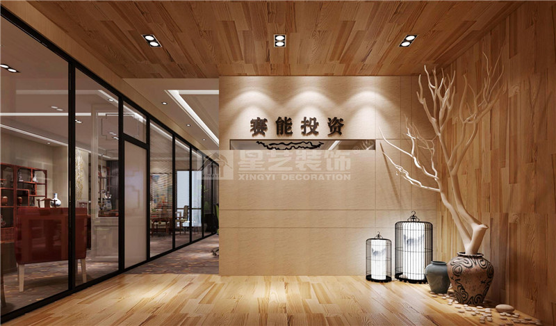 青秀萬達(dá)西110平辦公室門頭裝修設(shè)計效果圖