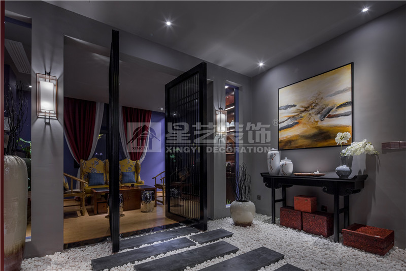 南寧蔓華藝品軒文化沙龍180平過道裝修設(shè)計(jì)實(shí)景圖