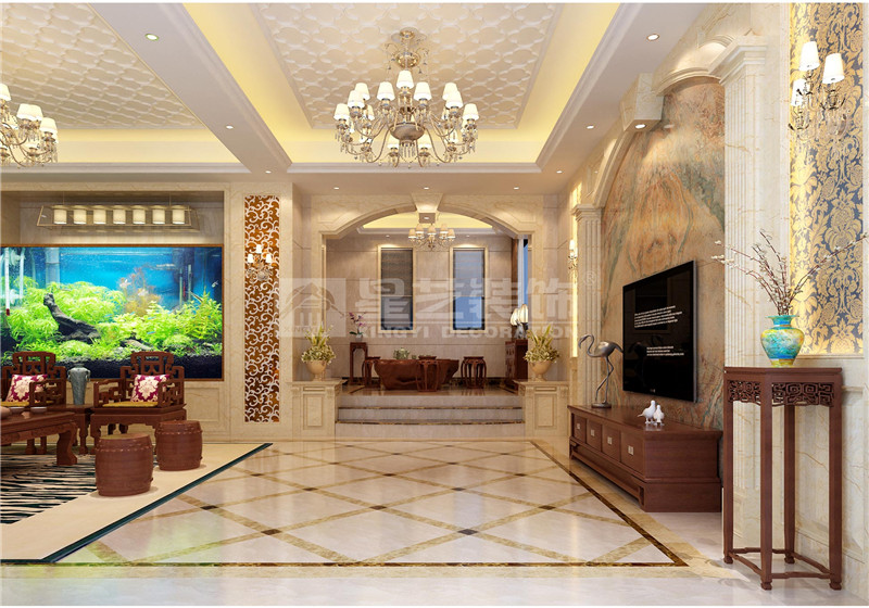 江山麓府460平客廳裝修效果圖