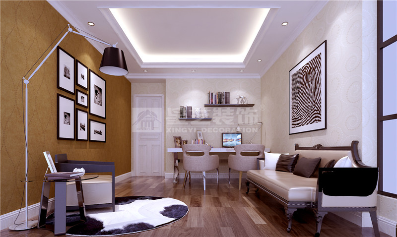 聯(lián)發(fā)臻品120平書(shū)房裝修效果圖