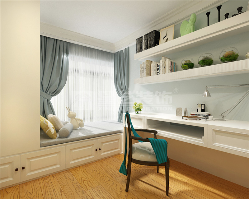 榮和千千樹(shù)113平書房裝修效果圖
