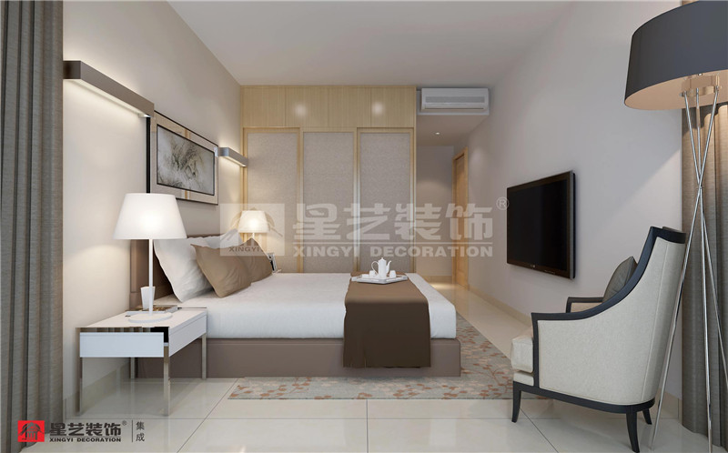 云星錢(qián)隆江南88平臥室裝修效果圖