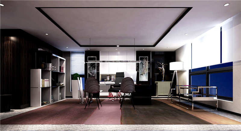 歐日電梯公司1300平辦公區(qū)裝修設(shè)計效果圖