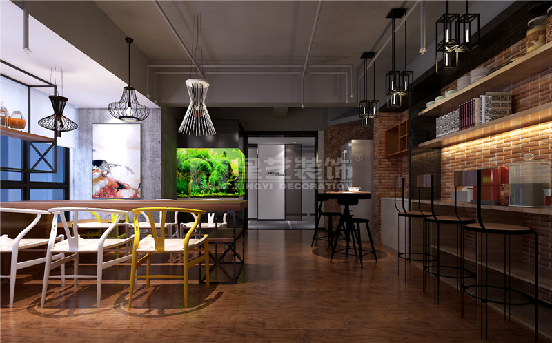 歐日電梯公司1300平休閑區(qū)裝修設(shè)計效果圖