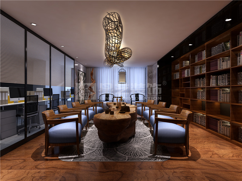 歐日電梯公司1300平休閑區(qū)裝修設(shè)計效果圖