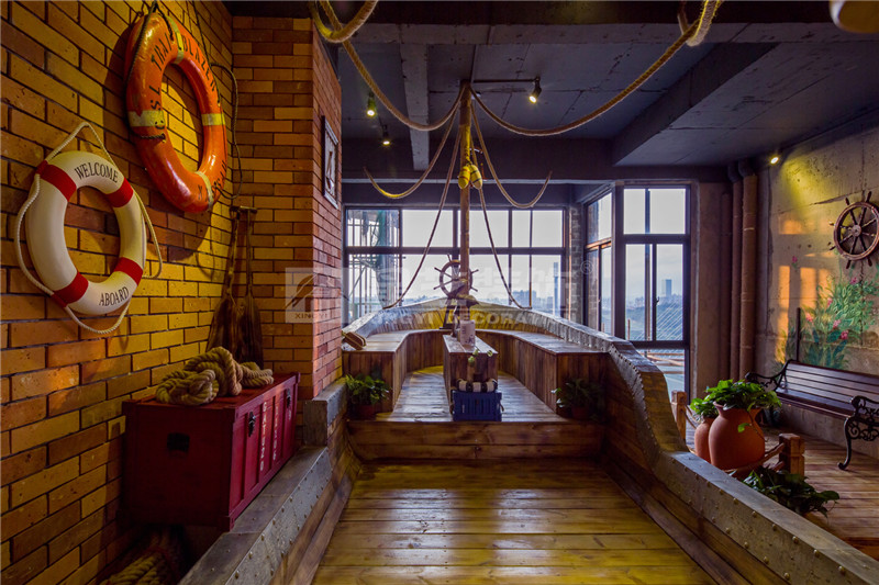 漢軍五象一號空中體驗館160平船體區(qū)裝修設(shè)計實景圖