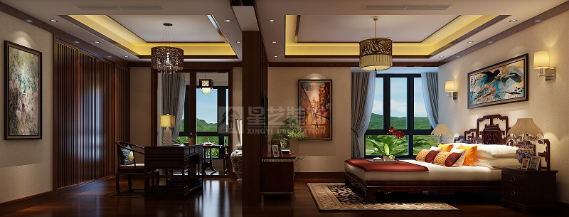 南寧星藝裝飾復(fù)式樓主臥書房裝修 南寧星藝裝飾復(fù)式樓主臥書房裝修