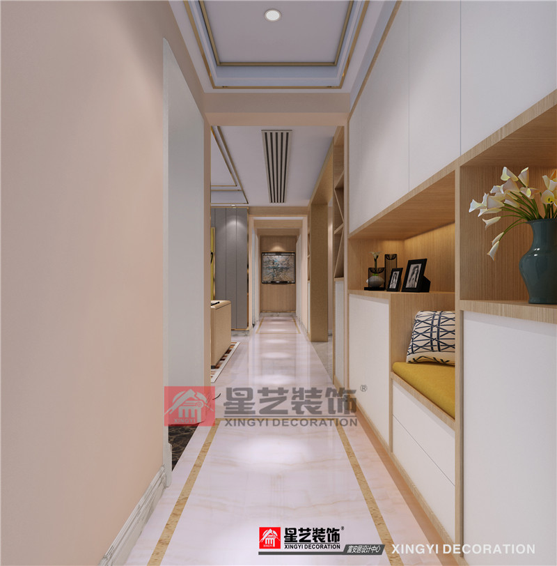 榮和千千樹133平玄關裝修效果圖