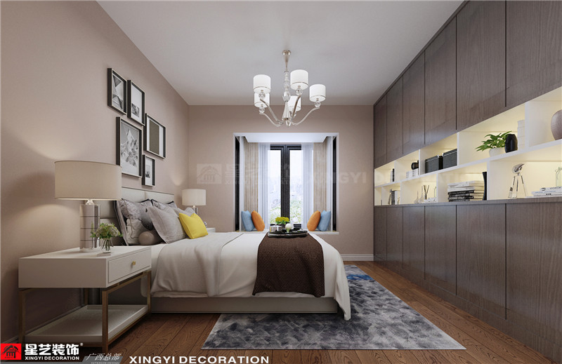 綠地中央廣場143平臥室裝修效果圖
