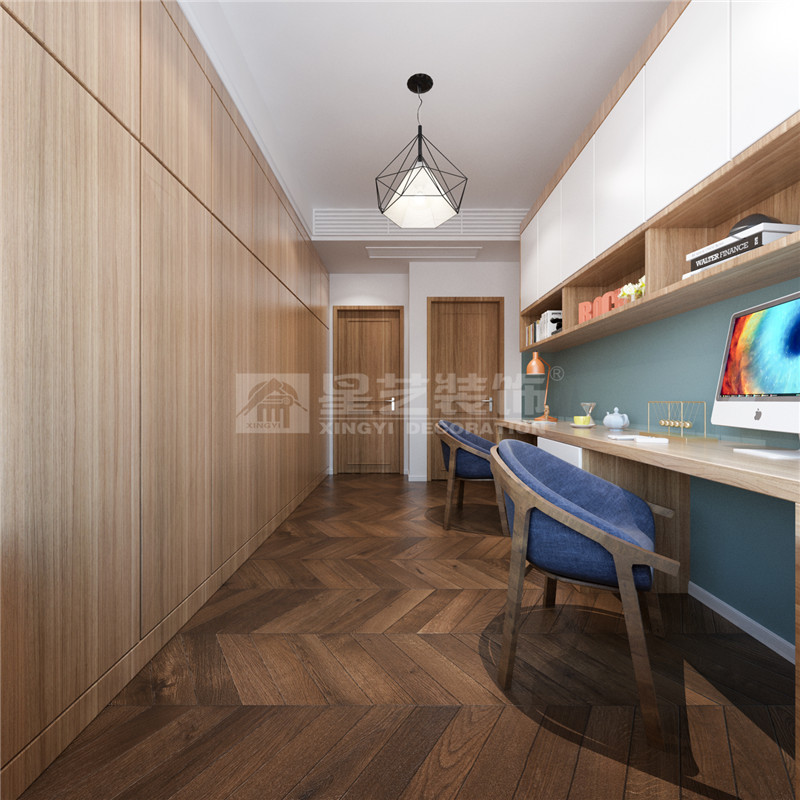 瀾灣九里134平書(shū)房裝修效果圖