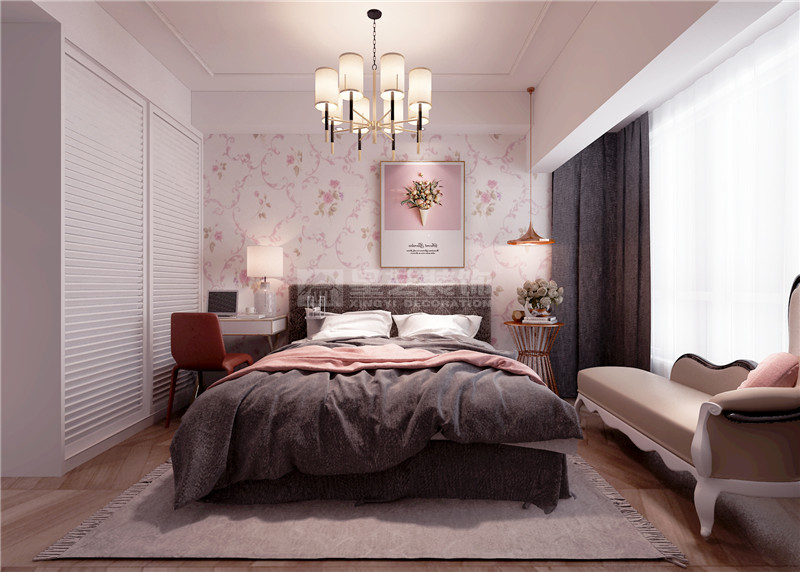 霖峰壹號126平臥室裝修效果圖