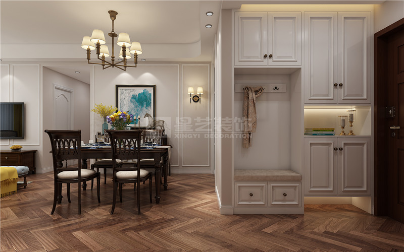 天譽花園89平餐廳裝修效果圖