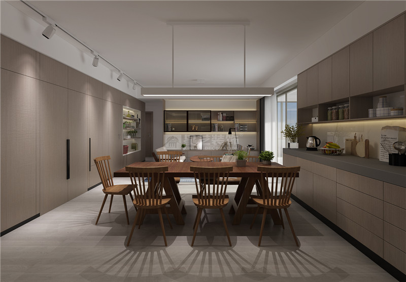 霖峰壹號(hào)89平餐廳裝修效果圖