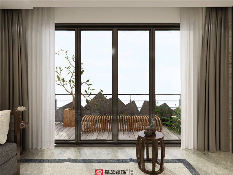 榮和千千樹(shù)128平陽(yáng)臺(tái)裝修效果圖