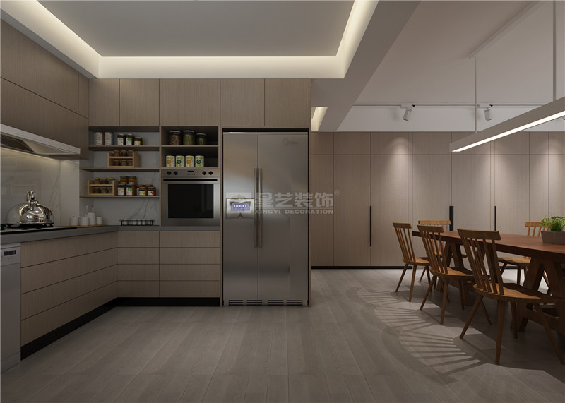 霖峰壹號(hào)89平廚房裝修效果圖