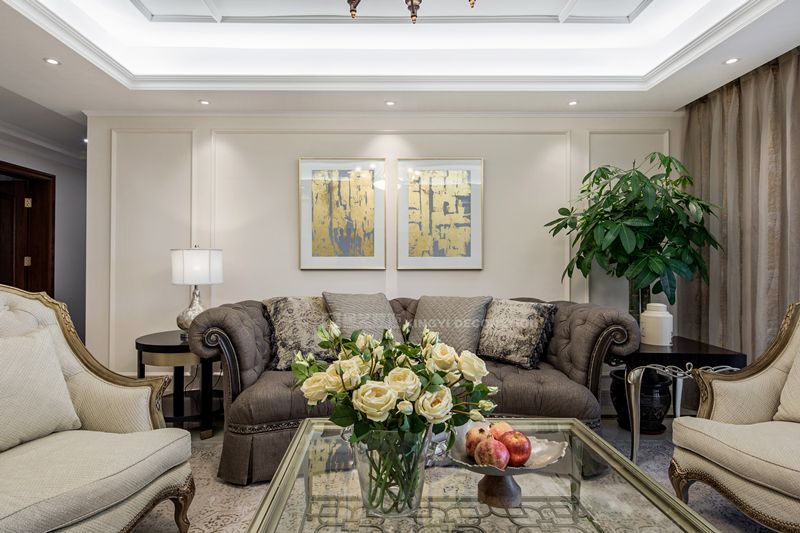 三房兩廳客廳裝修實景圖