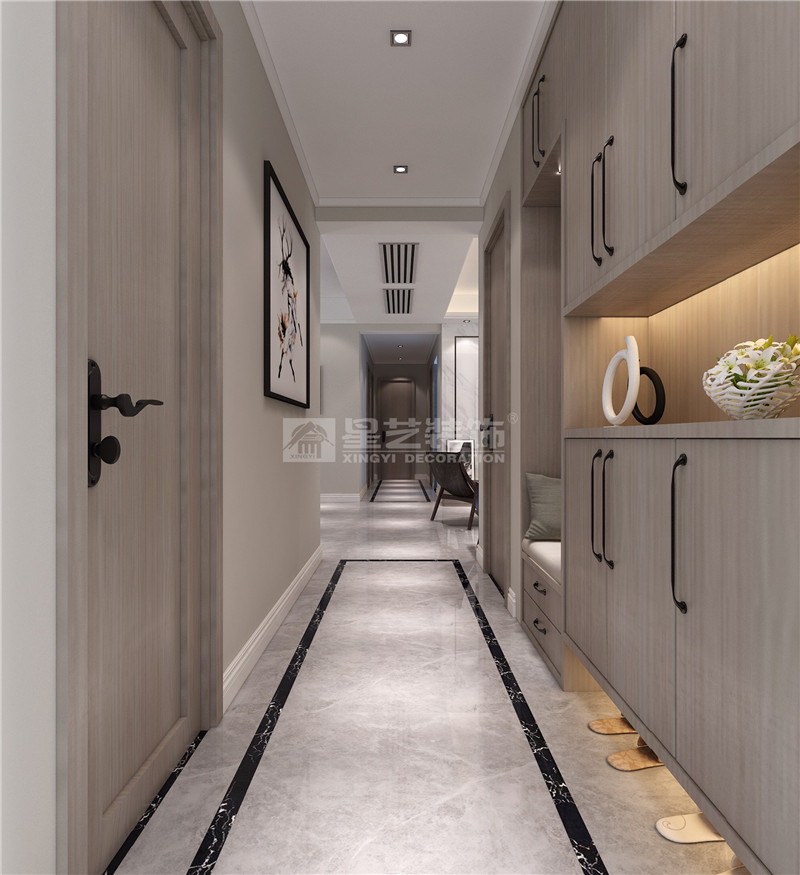 嘉和城溫莎北郡150平過道裝修效果圖