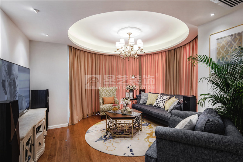 遠(yuǎn)辰山水一號(hào)150平客廳裝修效果圖