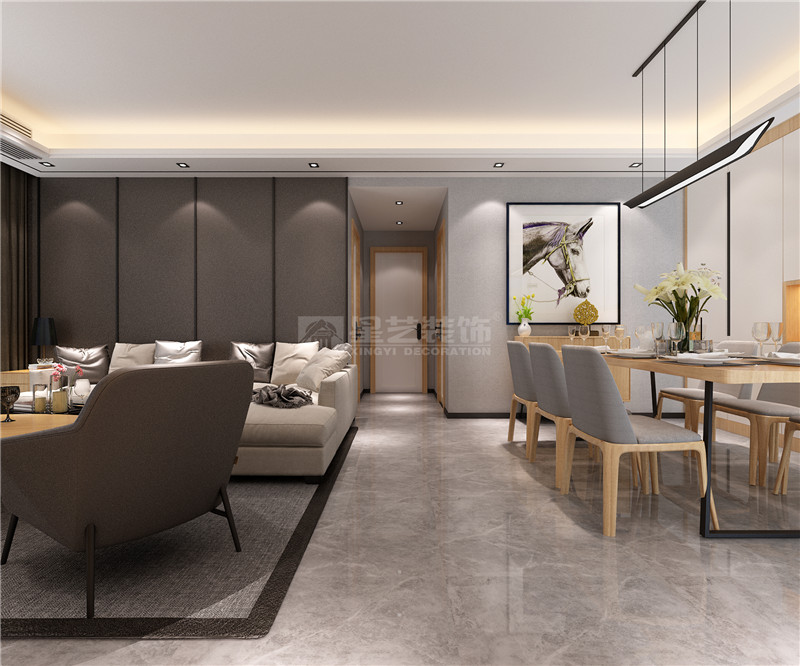 盛科城 138平過(guò)道裝修效果圖