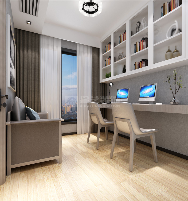 盛科城 138平書(shū)房裝修效果圖