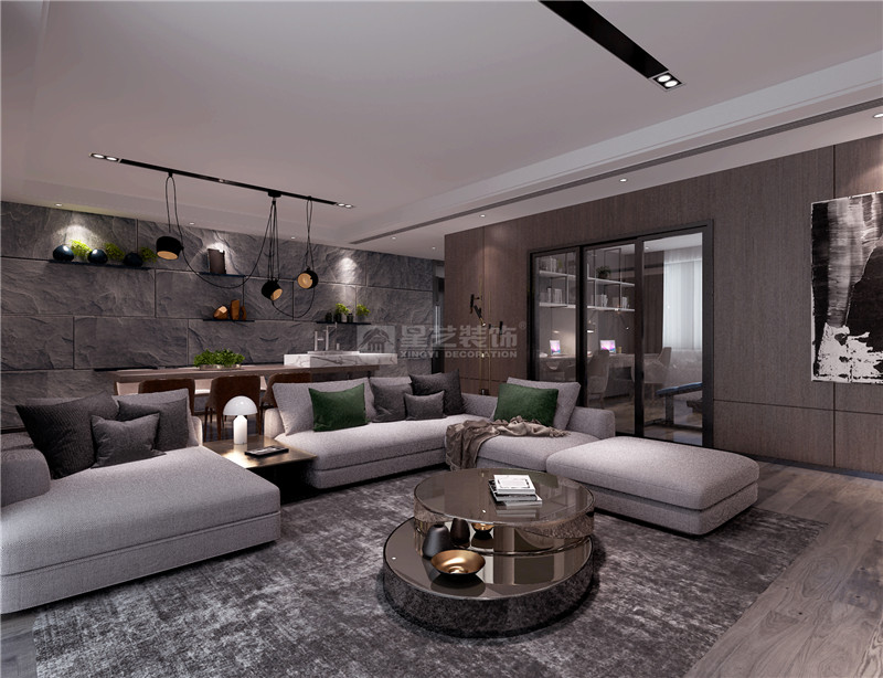 美泉1612 175平客廳裝修效果圖