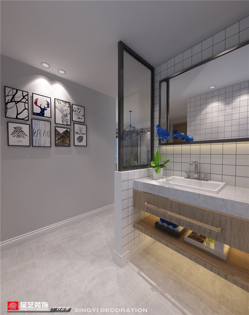 萬(wàn)達(dá)茂140平過(guò)道裝修效果圖