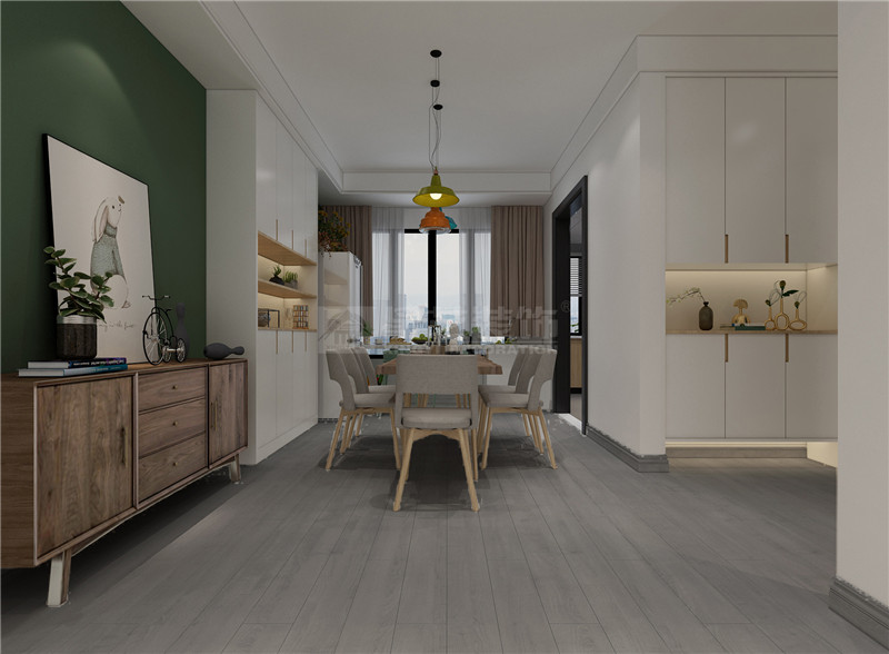 萬達茂140平餐廳裝修效果圖