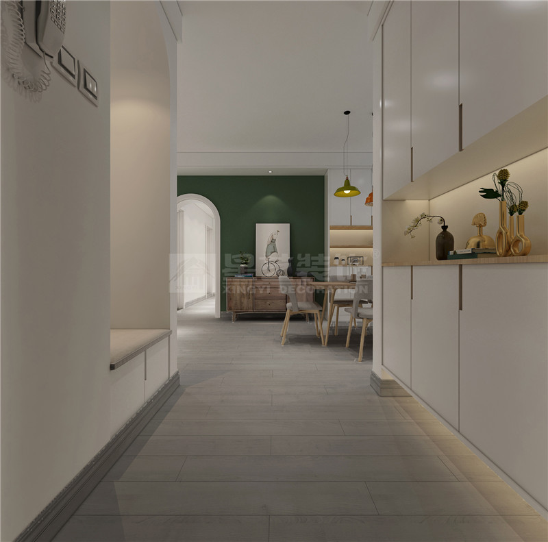 萬達茂140平入戶裝修效果圖