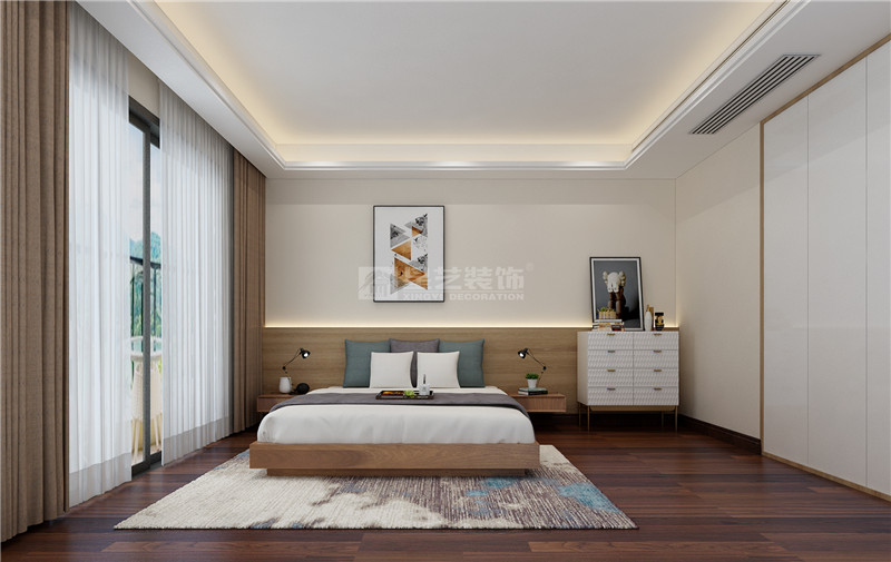 華發(fā)國賓壹號(hào) 134平臥室裝修效果圖