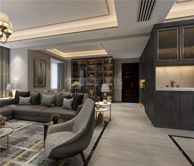 華發(fā)國(guó)賓壹號(hào) 140平書房裝修效果圖