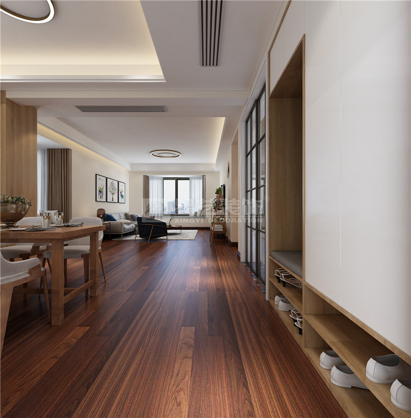 華發(fā)國賓壹號(hào) 134平入戶裝修效果圖