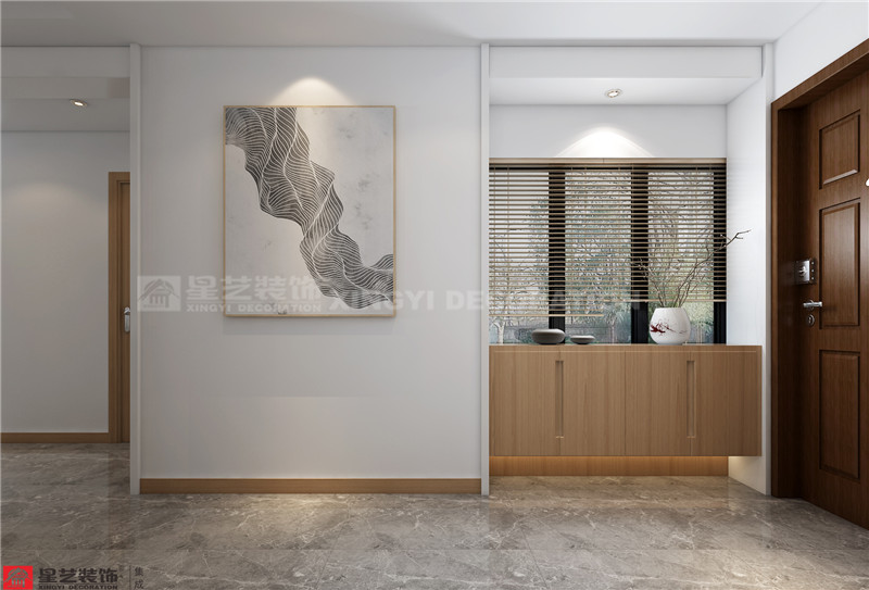 寶能五象湖一號(hào)160平入戶(hù)玄關(guān)裝修效果圖