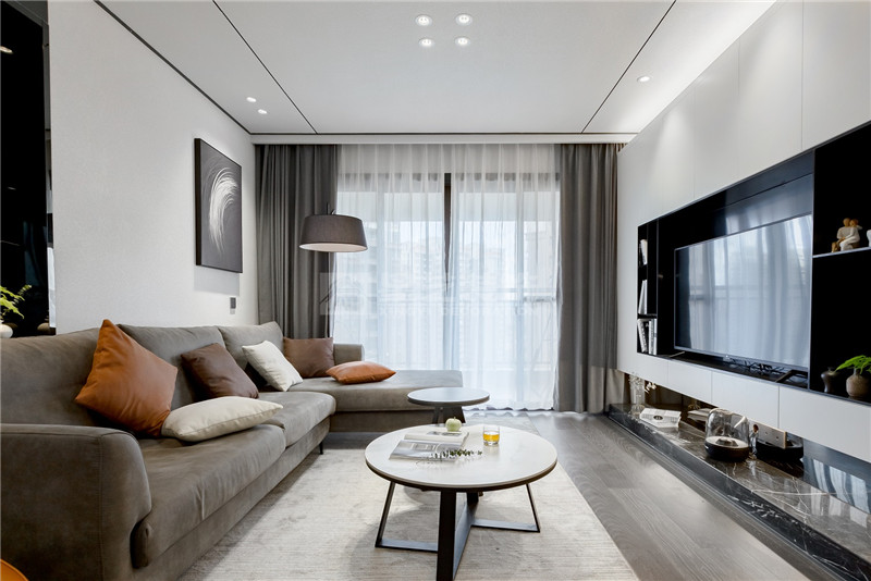 嘉和城120平客廳裝修實景圖