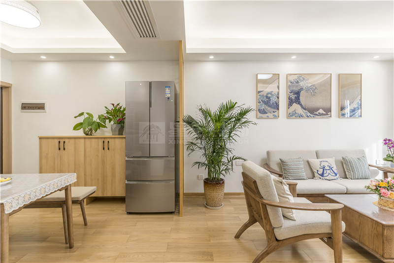 凱業(yè)花園100平餐客廳裝修實景圖