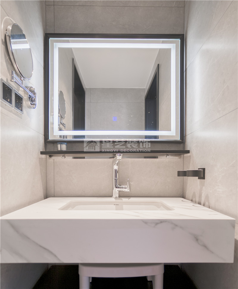 單位房140平衛(wèi)生間裝修實景圖