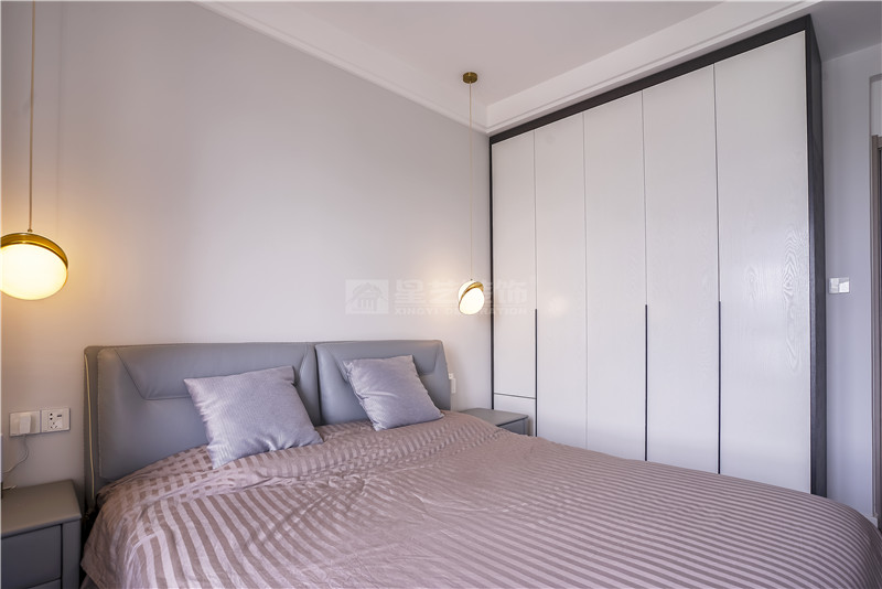 湖畔書院140平臥室裝修實景圖