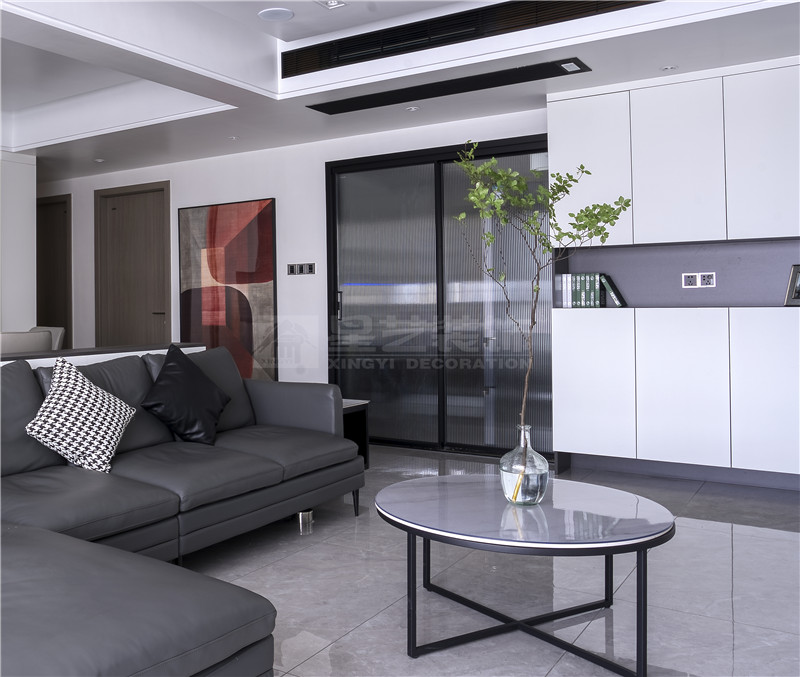 單位房140平客廳裝修實景圖