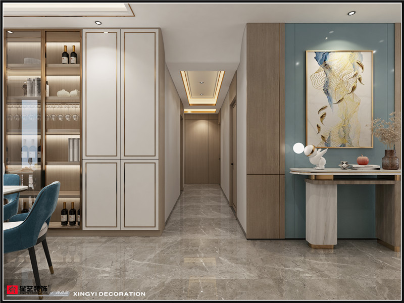 保利冠江墅 175平過(guò)道裝修效果圖