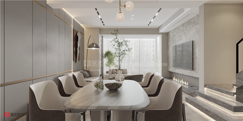 唐樾青山200平餐廳裝修效果圖