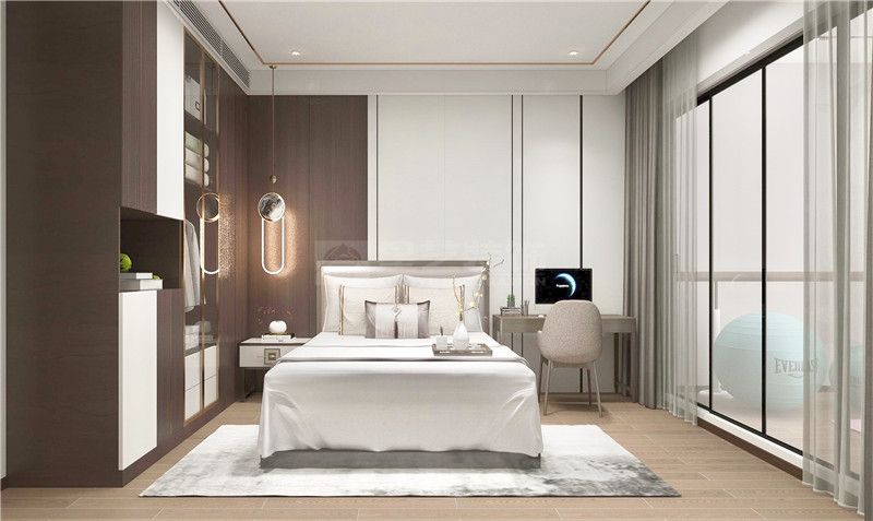 鳳景灣390平復式臥室裝修效果圖