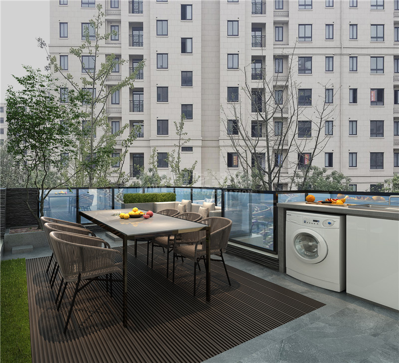 唐越青 223平復(fù)式露臺裝修效果圖