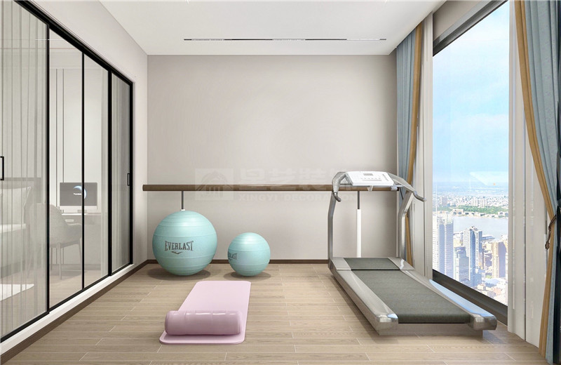 鳳景灣390平復式健身區(qū)裝修效果圖