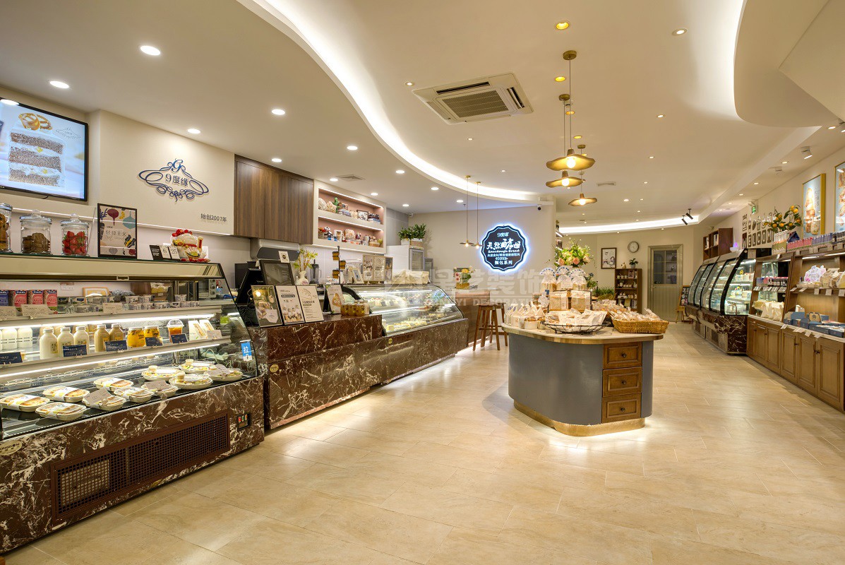9度緣蛋糕店120平裝修詫寂風
