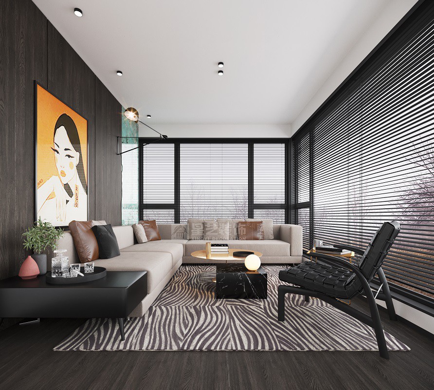 保利喜悅都230平意式輕奢露臺(tái)裝修效果圖