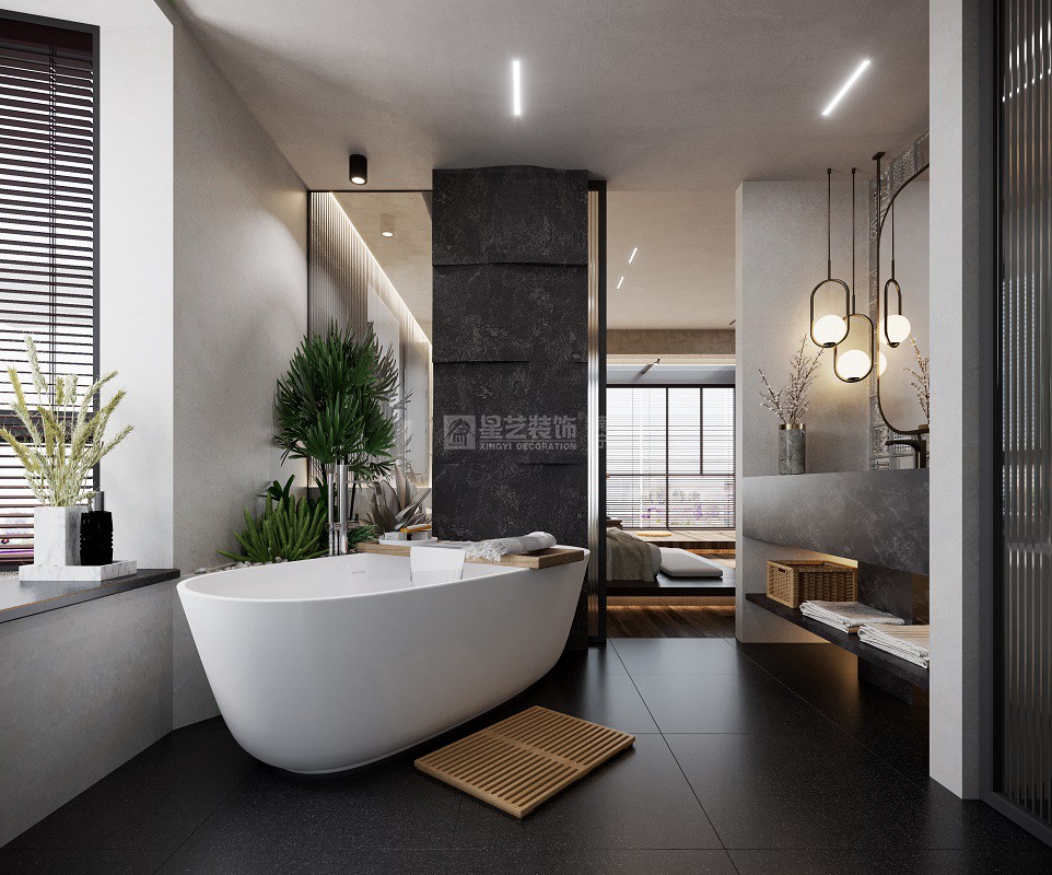 大唐臻觀197平工業(yè)侘寂風(fēng)衛(wèi)生間裝修效果圖