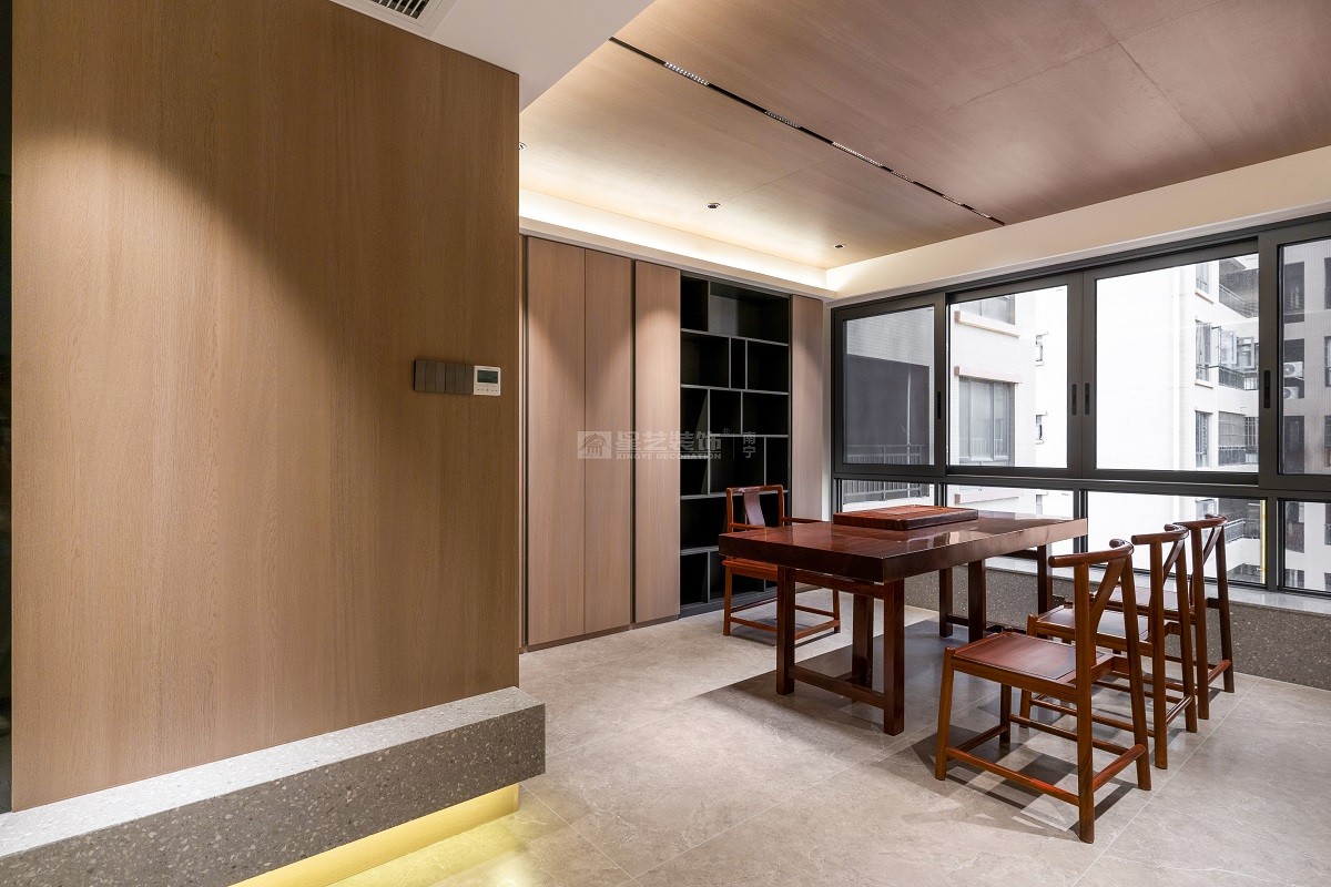 碧貴園230平現(xiàn)代風(fēng)格茶室書房裝修實(shí)景