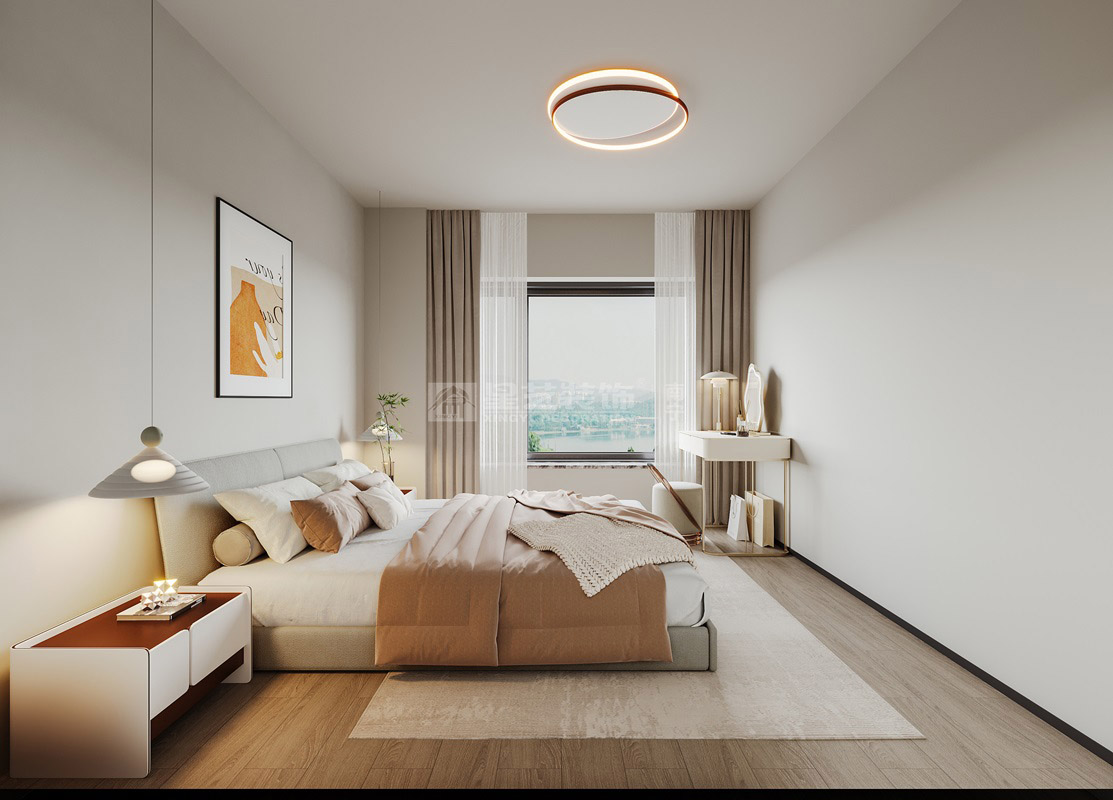 建發(fā)央著65平loft現(xiàn)代風格客廳裝修效果圖