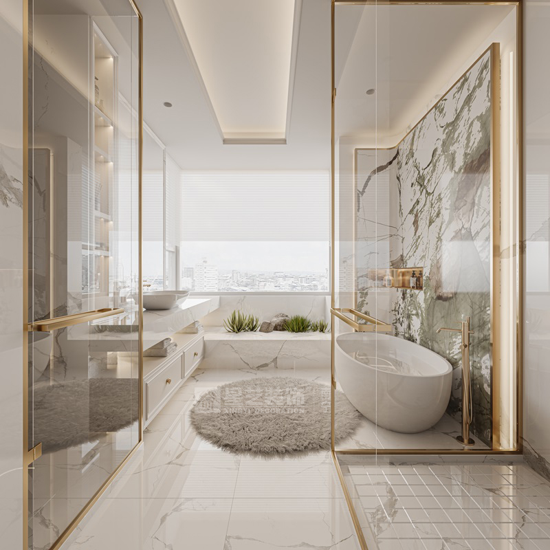 DK國(guó)際200平輕法式風(fēng)格衛(wèi)生間裝修效果圖