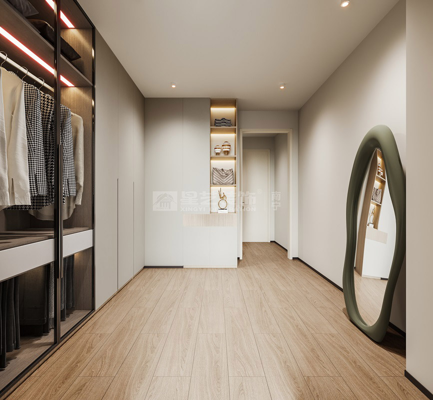 建發(fā)央著65平loft現(xiàn)代風格衣帽間裝修效果圖