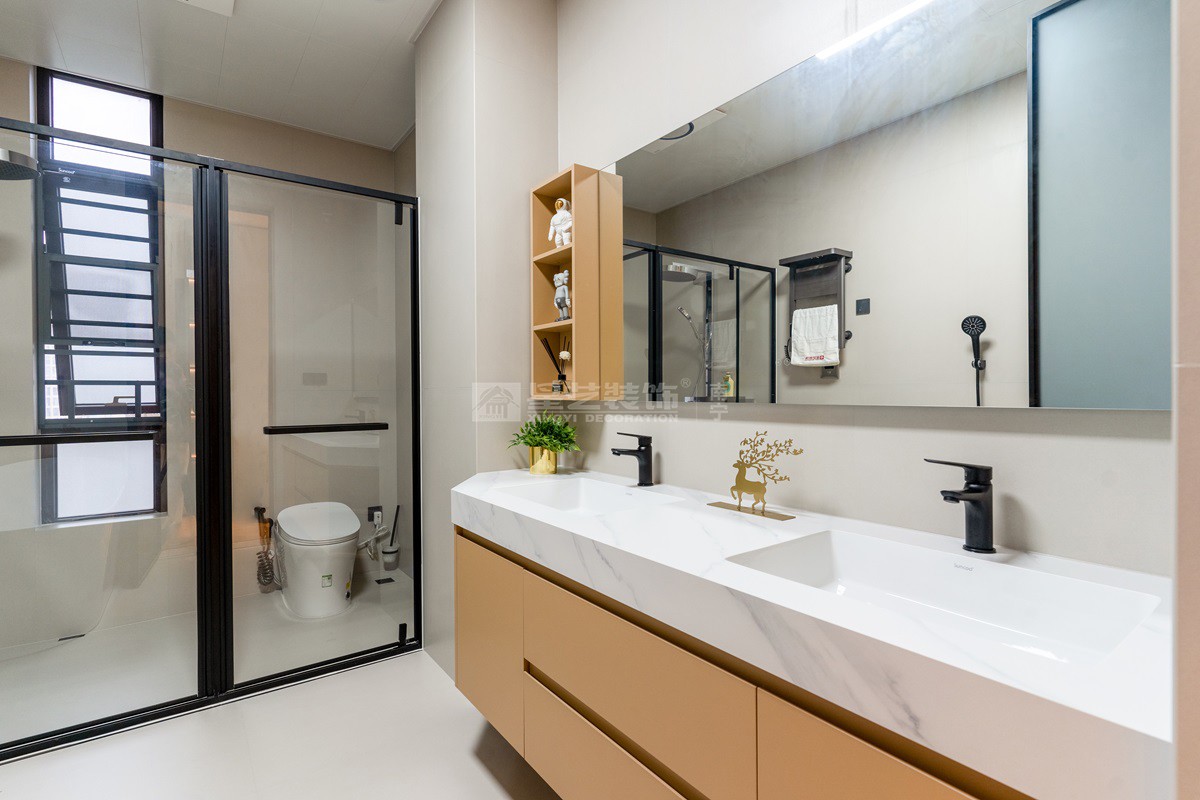 美泉1612 230平現(xiàn)代風(fēng)格衛(wèi)生間裝修實(shí)景